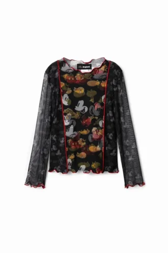 Maglietta in tulle con Topolino