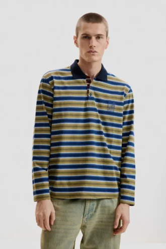 Maglietta polo a righe