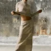 Maglione a collo alto a quadri