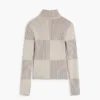 Maglione a collo alto a quadri