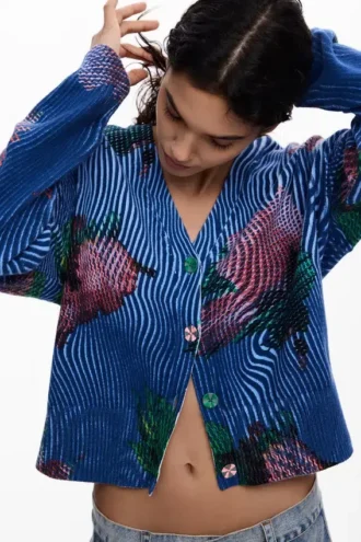 Maglione a fiori