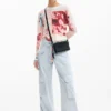 Maglione a maglia fine con stampa collage Maglione a maglia fine con stampa collage