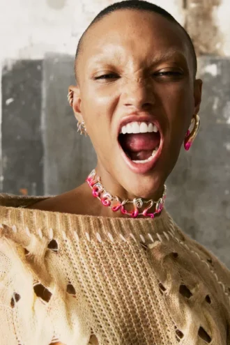 Maglione a maglia grossa