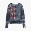 Maglione a quadri Vichy con frutta Maglione a quadri Vichy con frutta
