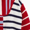 Maglione a righe con zip Maglione a righe con zip
