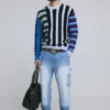Maglione a righe multiple Maglione a righe multiple