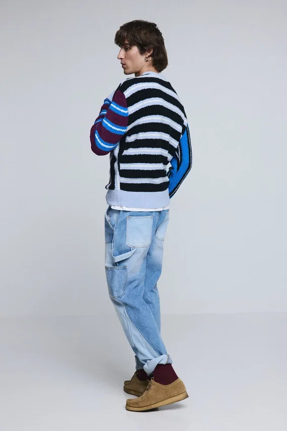 Maglione a righe multiple Maglione a righe multiple