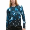 Maglione a trama fine con motivi floreali Maglione a trama fine con motivi floreali