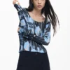 Maglione a trama floreale Maglione a trama floreale