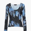 Maglione a trama floreale Maglione a trama floreale