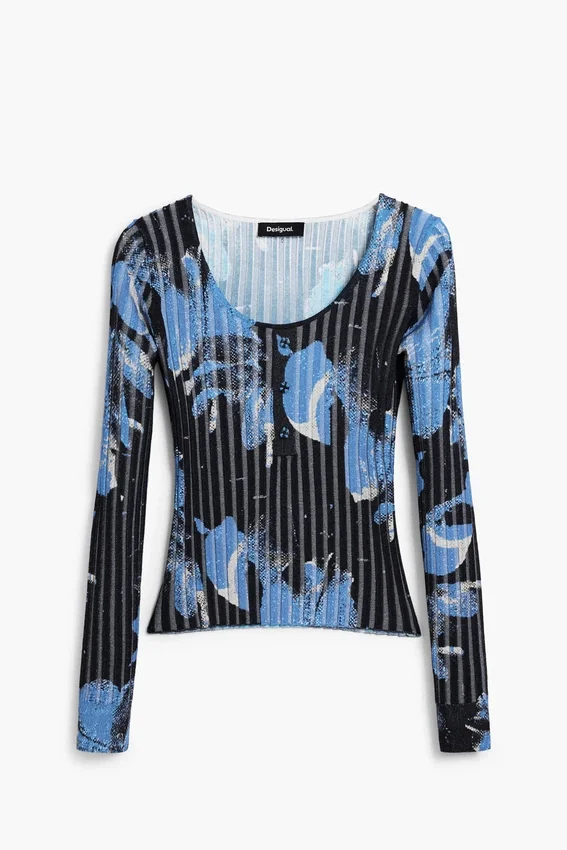 Maglione a trama floreale Maglione a trama floreale