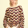Maglione all’uncinetto a zigzag