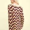 Maglione all’uncinetto a zigzag