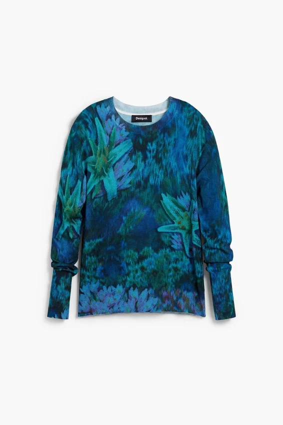 Maglione con delicati motivi floreali Maglione con delicati motivi floreali