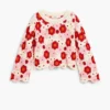 Maglione con fiori all’uncinetto Maglione con fiori all’uncinetto