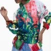Maglione con stampa artistica