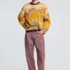 Maglione con stampa astratta Maglione con stampa astratta