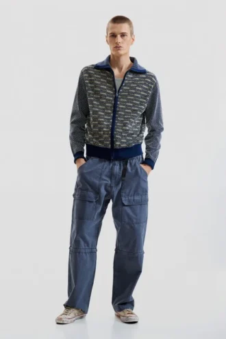 Maglione con zip in stile retrò