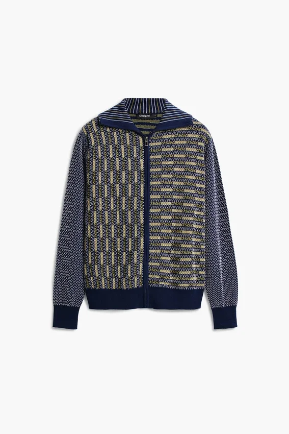 Maglione con zip in stile retrò Maglione con zip in stile retrò