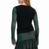 Maglione fine plissettato