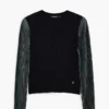 Maglione fine plissettato