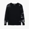Maglione in jersey fine con scritte