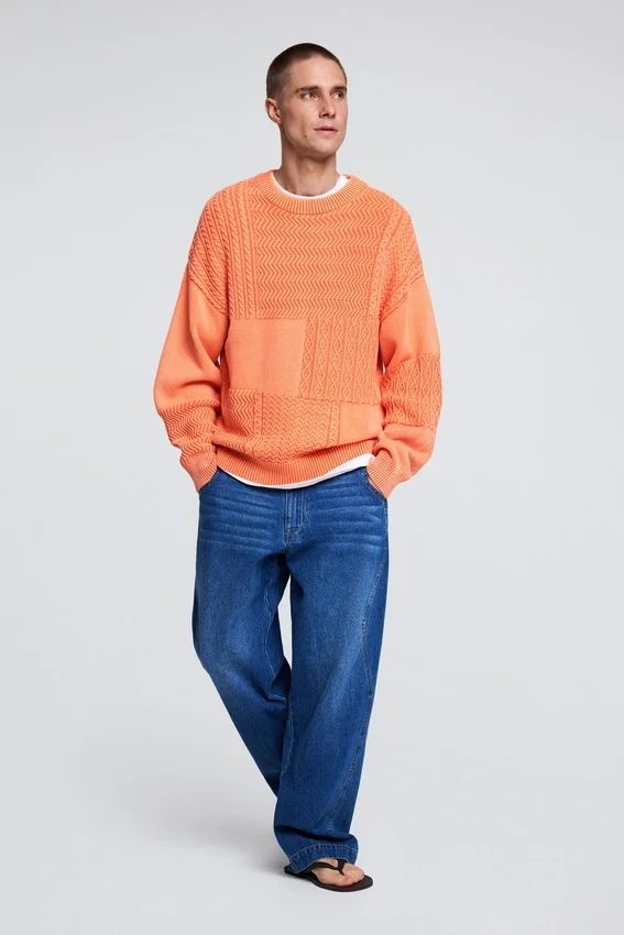 Maglione in maglia a tinta unita Maglione in maglia a tinta unita