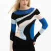 Maglione in maglia blu