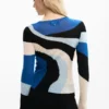 Maglione in maglia blu