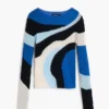 Maglione in maglia blu