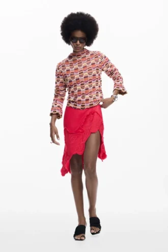 Maglione in maglia colorato
