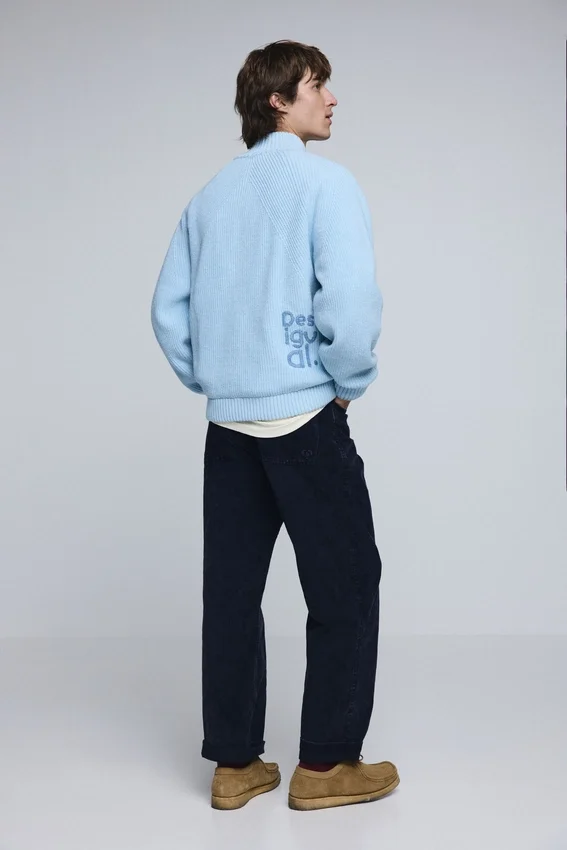 Maglione in maglia con doppia cerniera Maglione in maglia con doppia cerniera