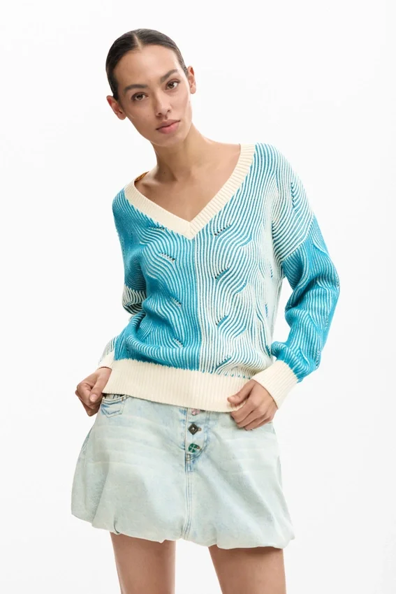 Maglione in maglia jacquard Maglione in maglia jacquard