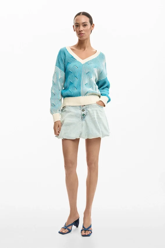 Maglione in maglia jacquard Maglione in maglia jacquard