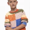 Maglione in maglia Patchwork Maglione in maglia Patchwork