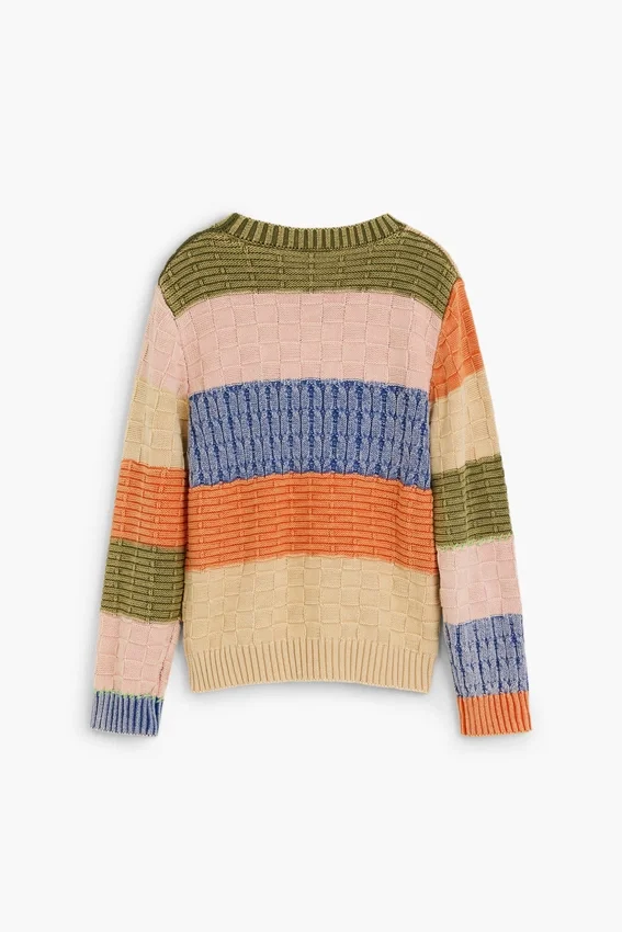 Maglione in maglia Patchwork Maglione in maglia Patchwork