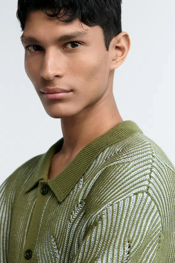 Maglione in maglia polo Maglione in maglia polo