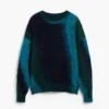 Maglione jacquard con effetto spruzzato Maglione jacquard con effetto spruzzato