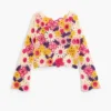 Maglione multicolore all’uncinetto