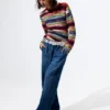 Maglione multicolore screziato Maglione multicolore screziato