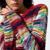 Maglione multicolore screziato Maglione multicolore screziato