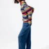 Maglione multicolore screziato Maglione multicolore screziato