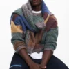 Maglione pesante a Patchwork Maglione pesante a Patchwork