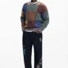 Maglione pesante a Patchwork Maglione pesante a Patchwork
