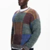 Maglione pesante a Patchwork Maglione pesante a Patchwork