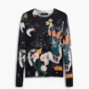 Maglione sottile con piante