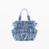 Mini borsa a tracolla in denim