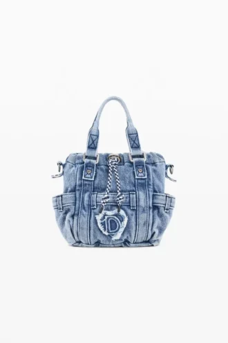 Mini borsa a tracolla in denim