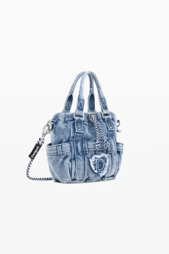 Mini borsa a tracolla in denim