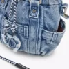 Mini borsa a tracolla in denim